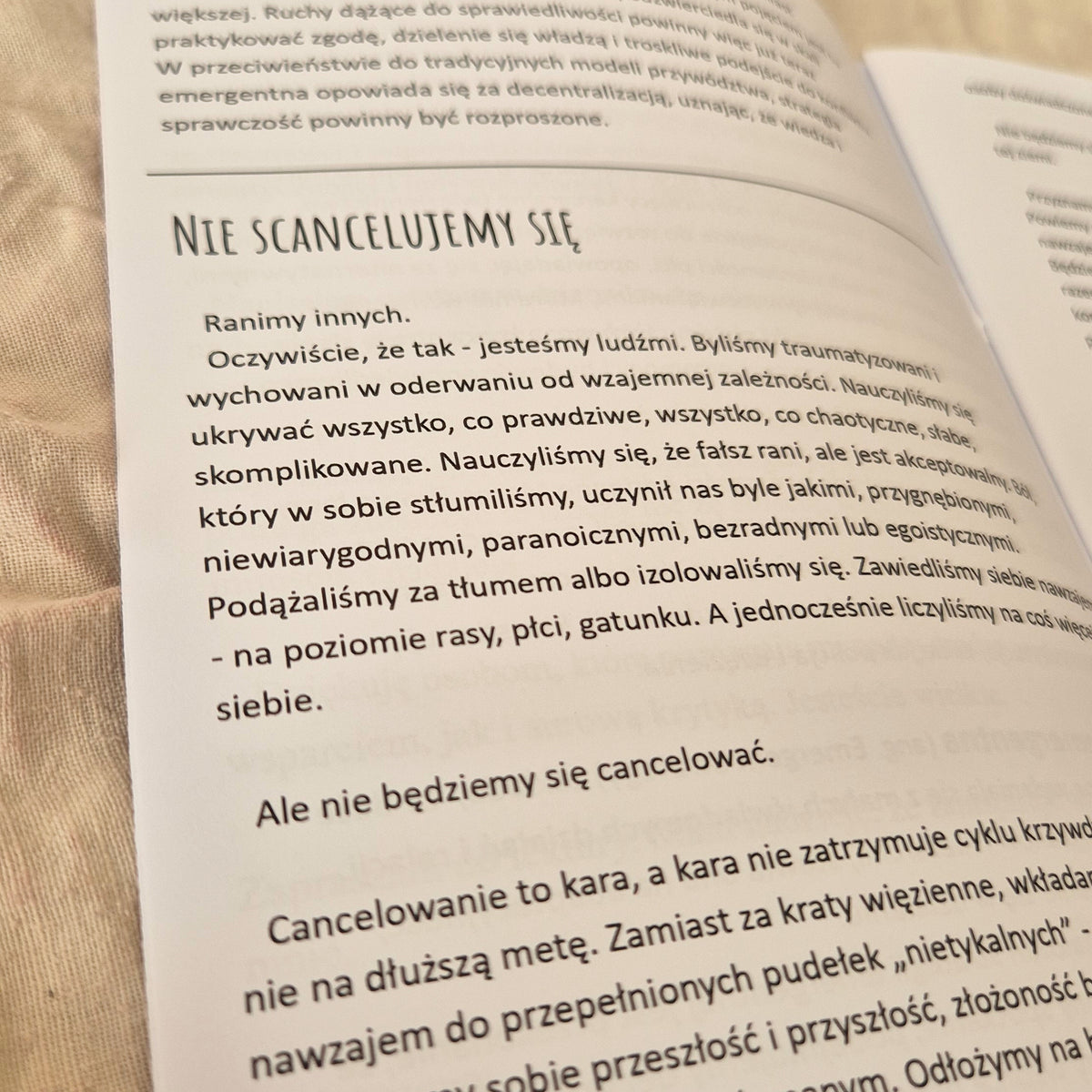 Nie scancelujemy się