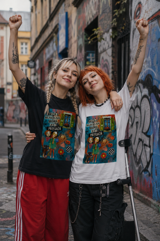 Koszulka - Naszą bronią jest przyjaźń