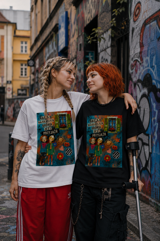 Koszulka - Naszą bronią jest przyjaźń