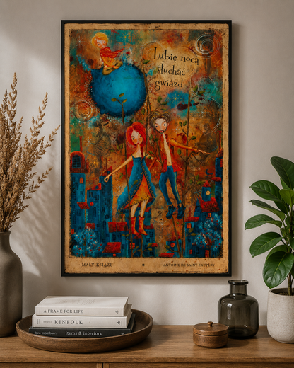 Plakat - Lubię nocą słuchać gwiazd